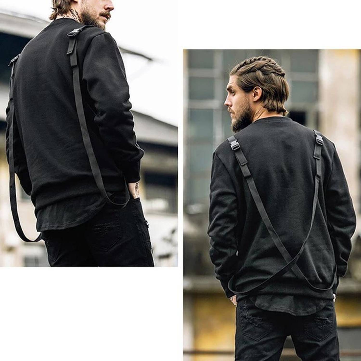 youngcash Men Round Neck Black T-Shirt - Image 2