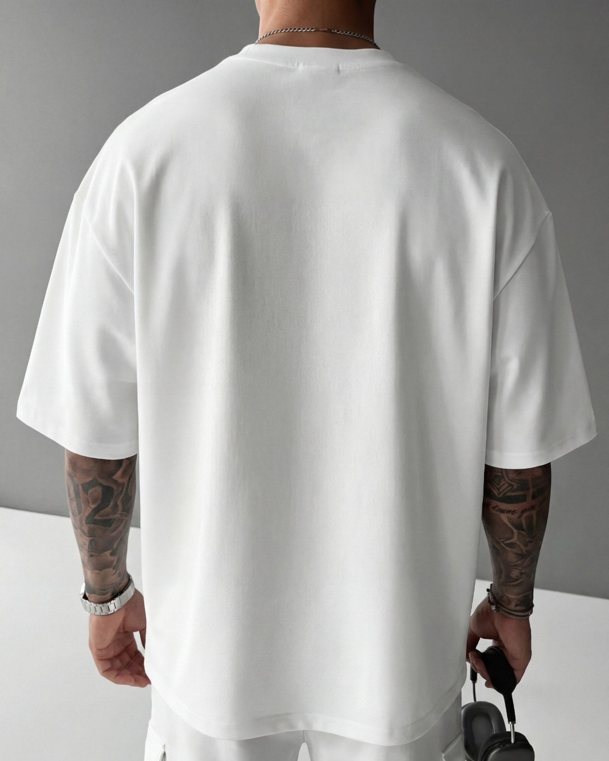 Image of FLYIND VOGUE OUTFIT Typography Men Round Neck White T-Shirt