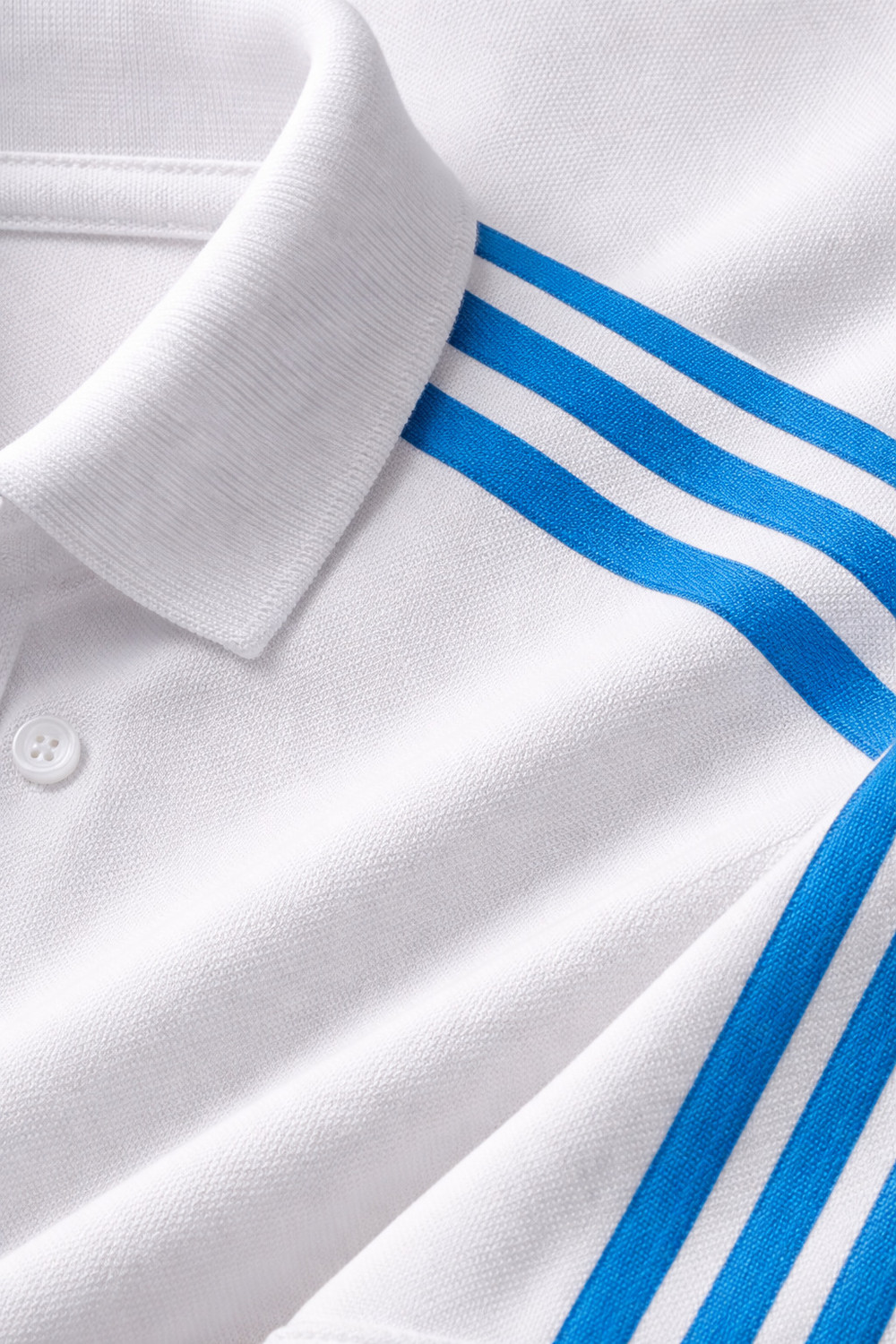Image of dude's fashion Striped Men Polo Neck White T-Shirt