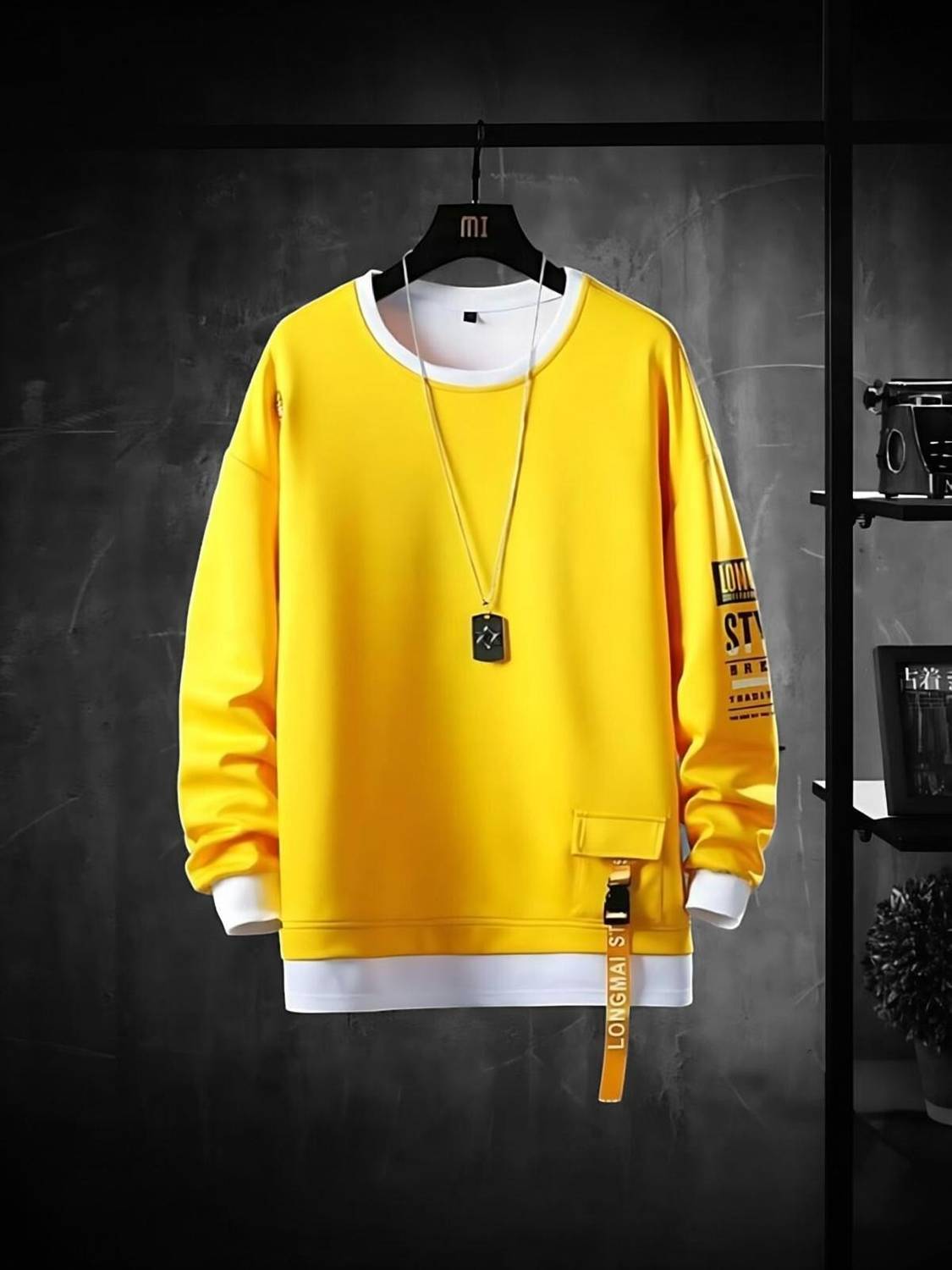 FASHIUM Printed Men Round Neck Yellow T-Shirt