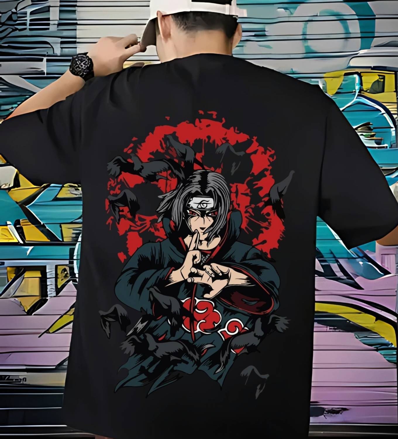 THE BROKEN STREET Black Graphic T-Shirt - Image 4