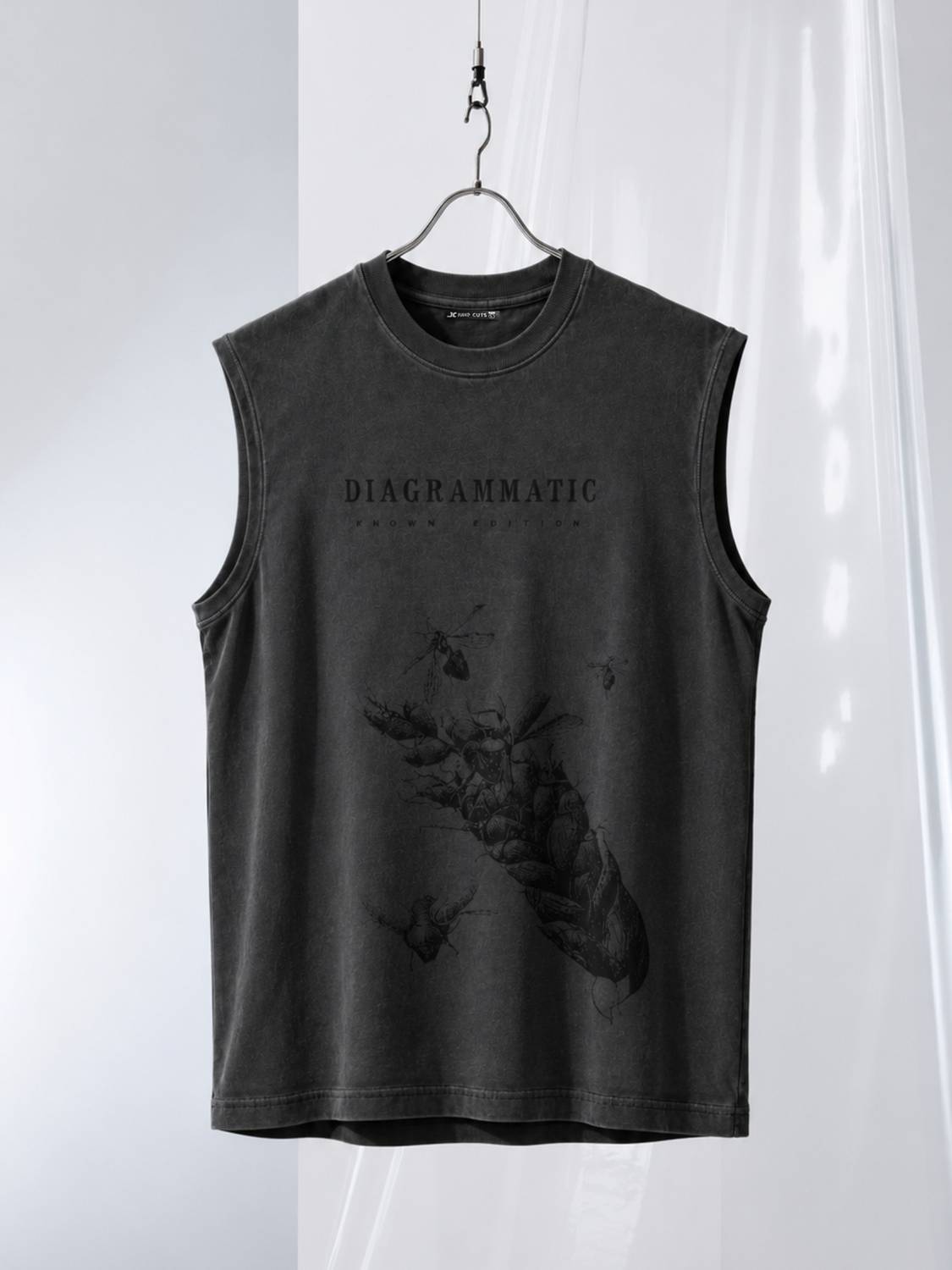 Jump Cuts Printed Men Grey T-Shirt