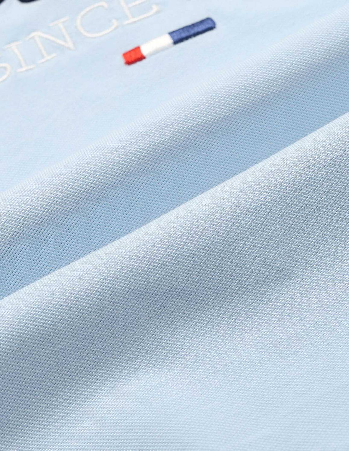 U.S. POLO ASSN. Men Light Blue Polo Neck T-Shirt - Image 2