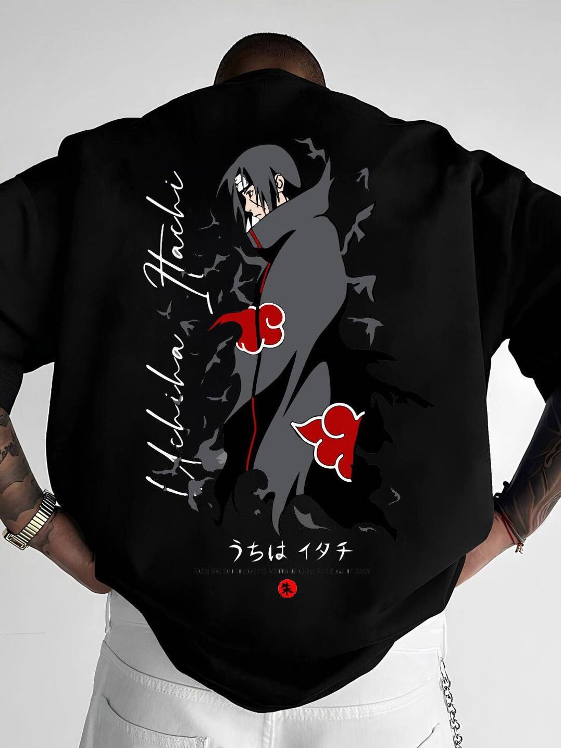 HADAR Graphic Print Black T-Shirt