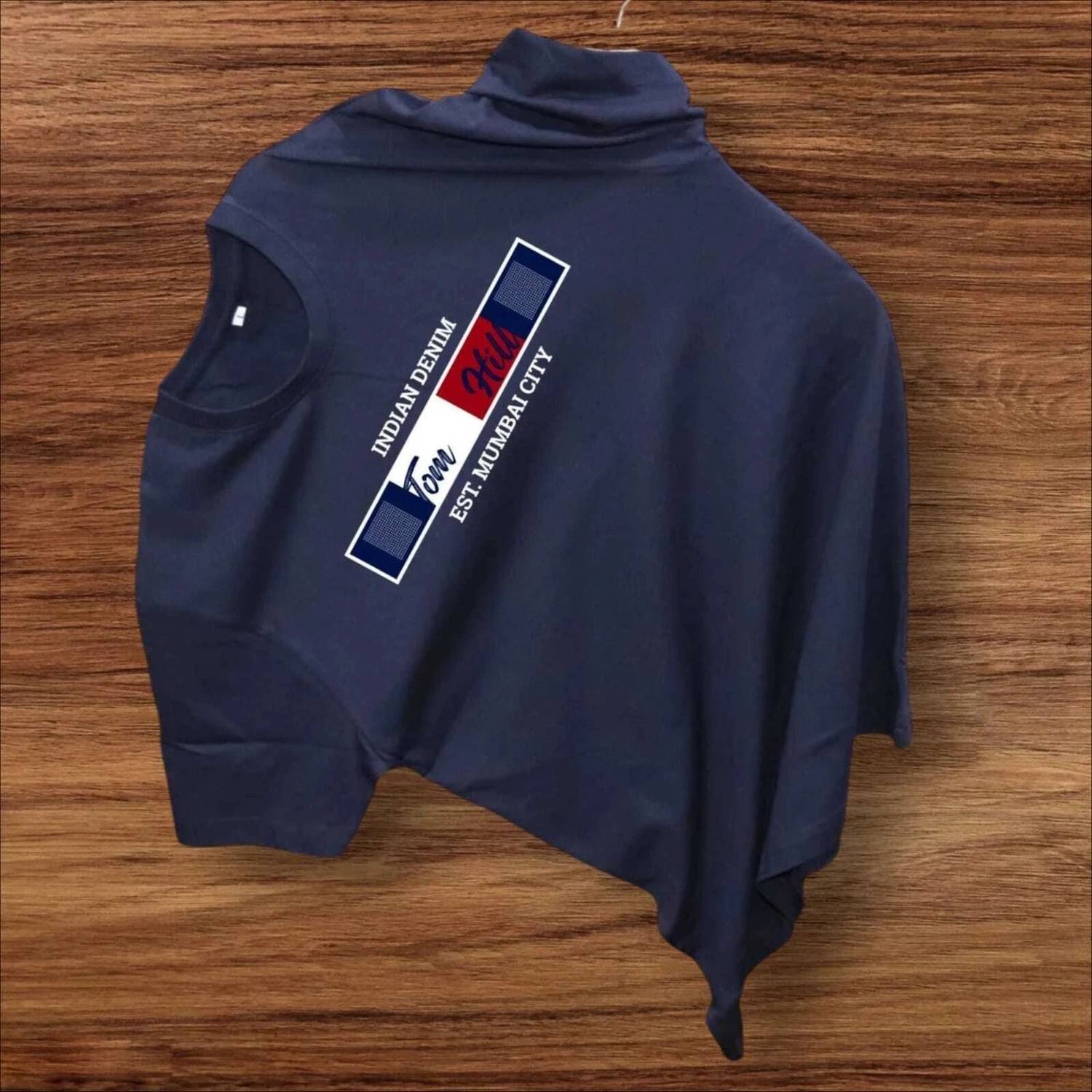 Magneto Printed Men Round Neck Dark Blue T-Shirt