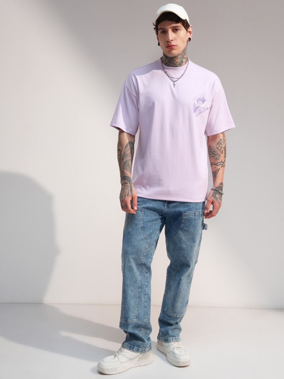 Image of HIGHLANDER Printed Men Round Neck Purple T-Shirt