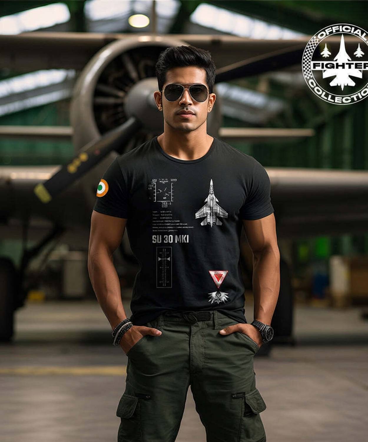 a47 Printed, Typography Men Round Neck Black T-Shirt