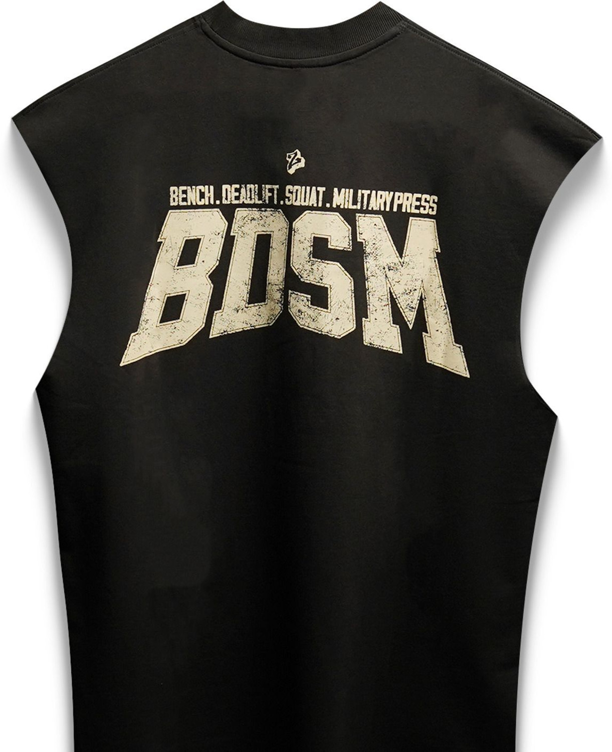 Image of MUSCLEBLAZE Printed Men Round Neck Black T-Shirt