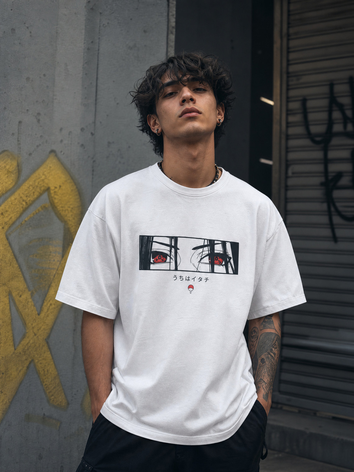 Image of ARZOX Printed Men Round Neck White T-Shirt