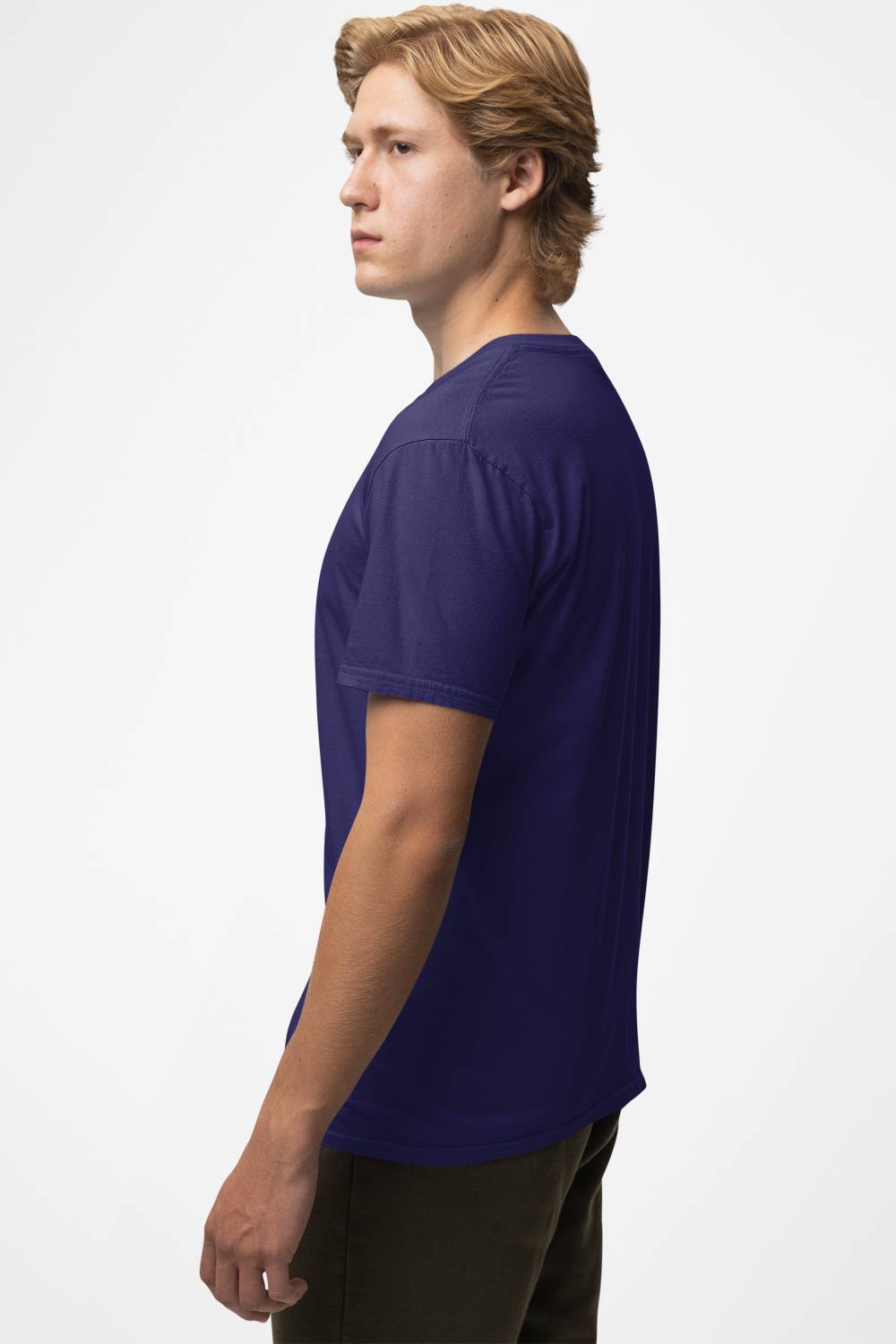 SewingHem Men Navy Blue T-Shirt - Image 3
