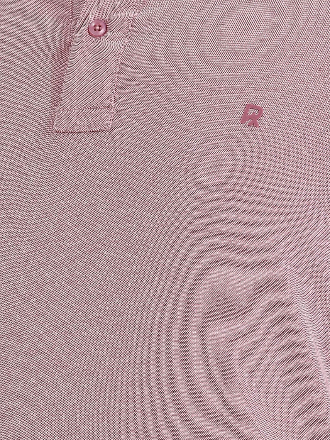 Image of Roadster Solid Men Polo Neck Pink T-Shirt