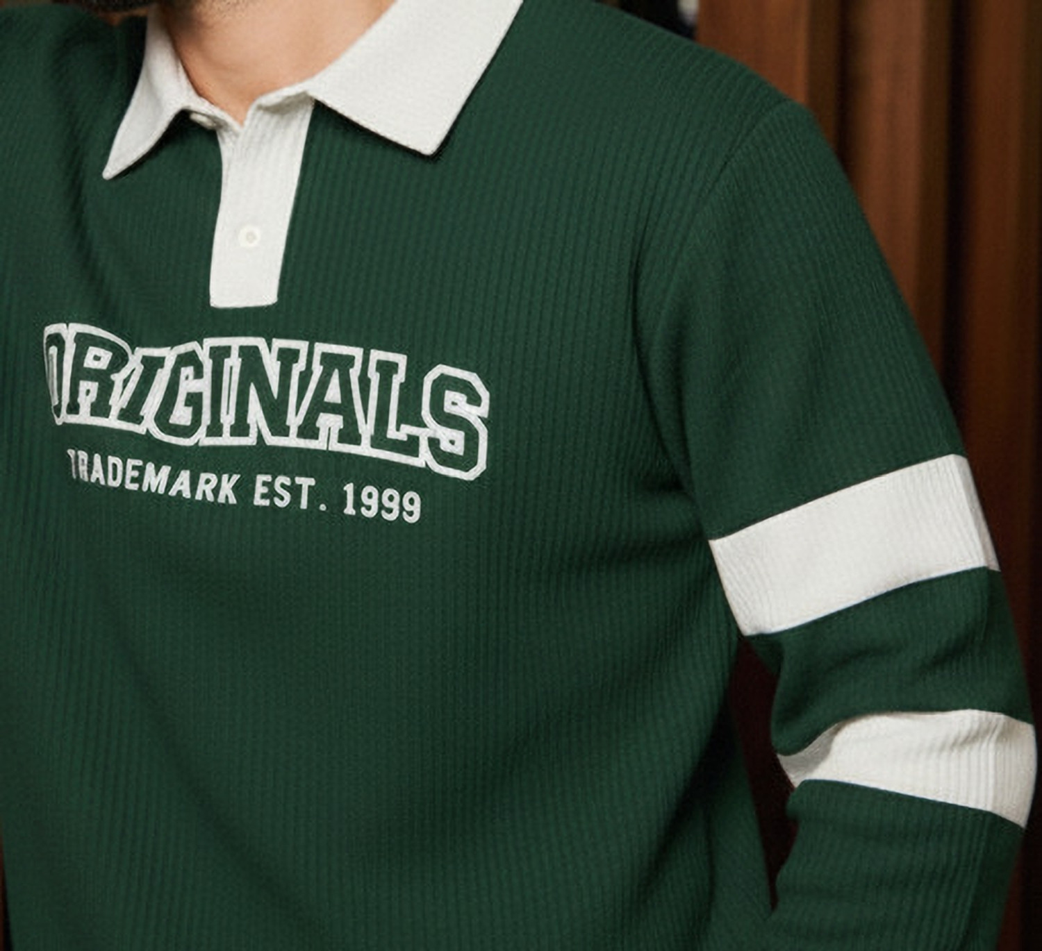 Image of Try This Typography Men Green T-Shirt