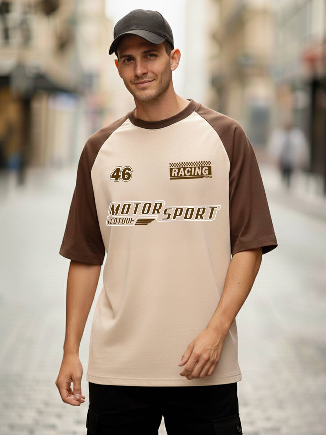 Leotude Multicolor Men's Round Neck T-Shirt - Image 4