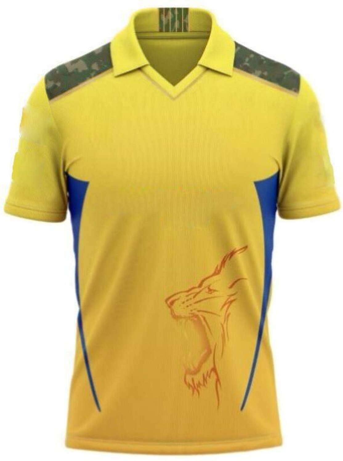 BUGOAT Men Printed, Typography Polo Neck Polyester Yellow T-Shirt
