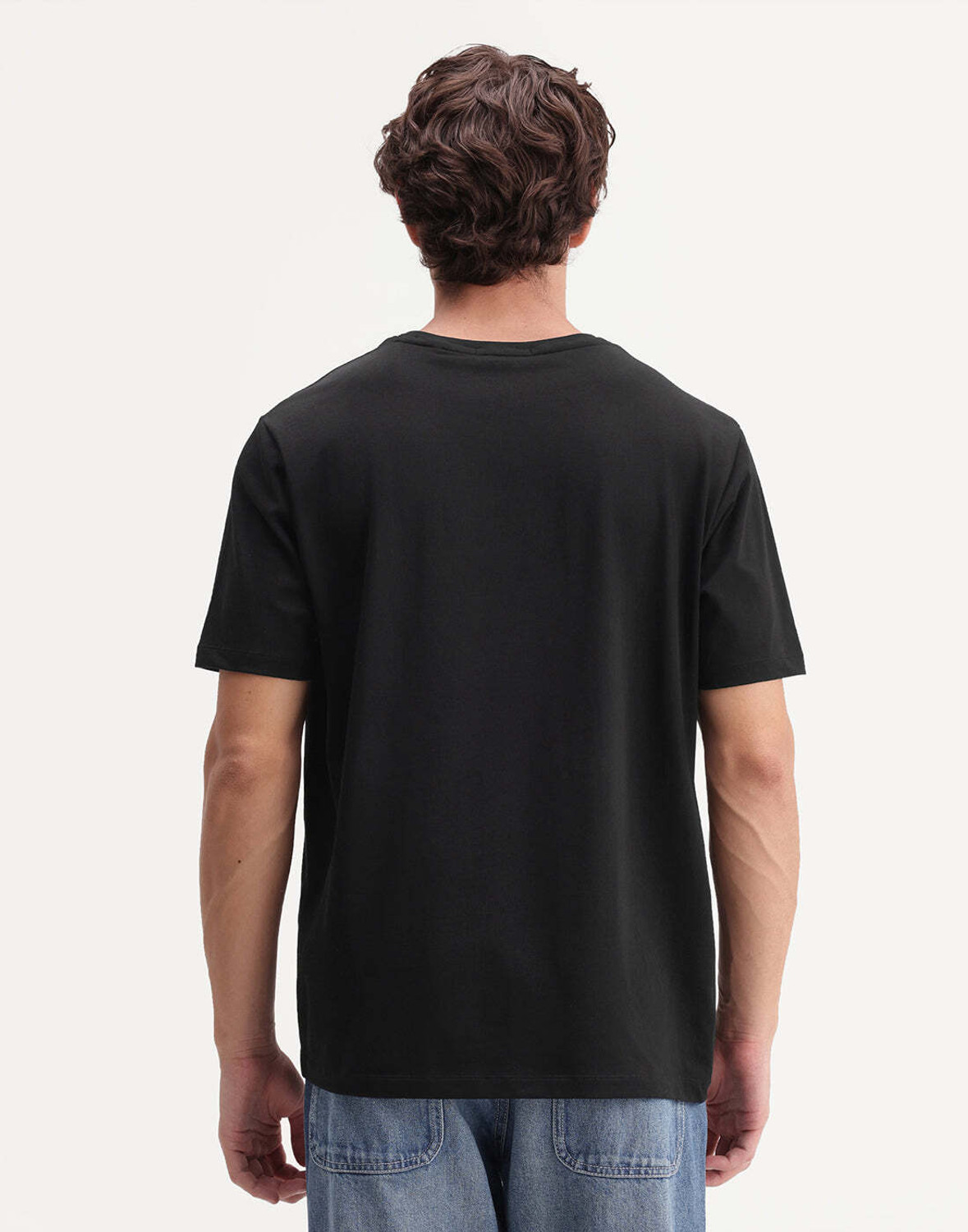 Image of RARE RABBIT Solid Men Crew Neck Black T-Shirt