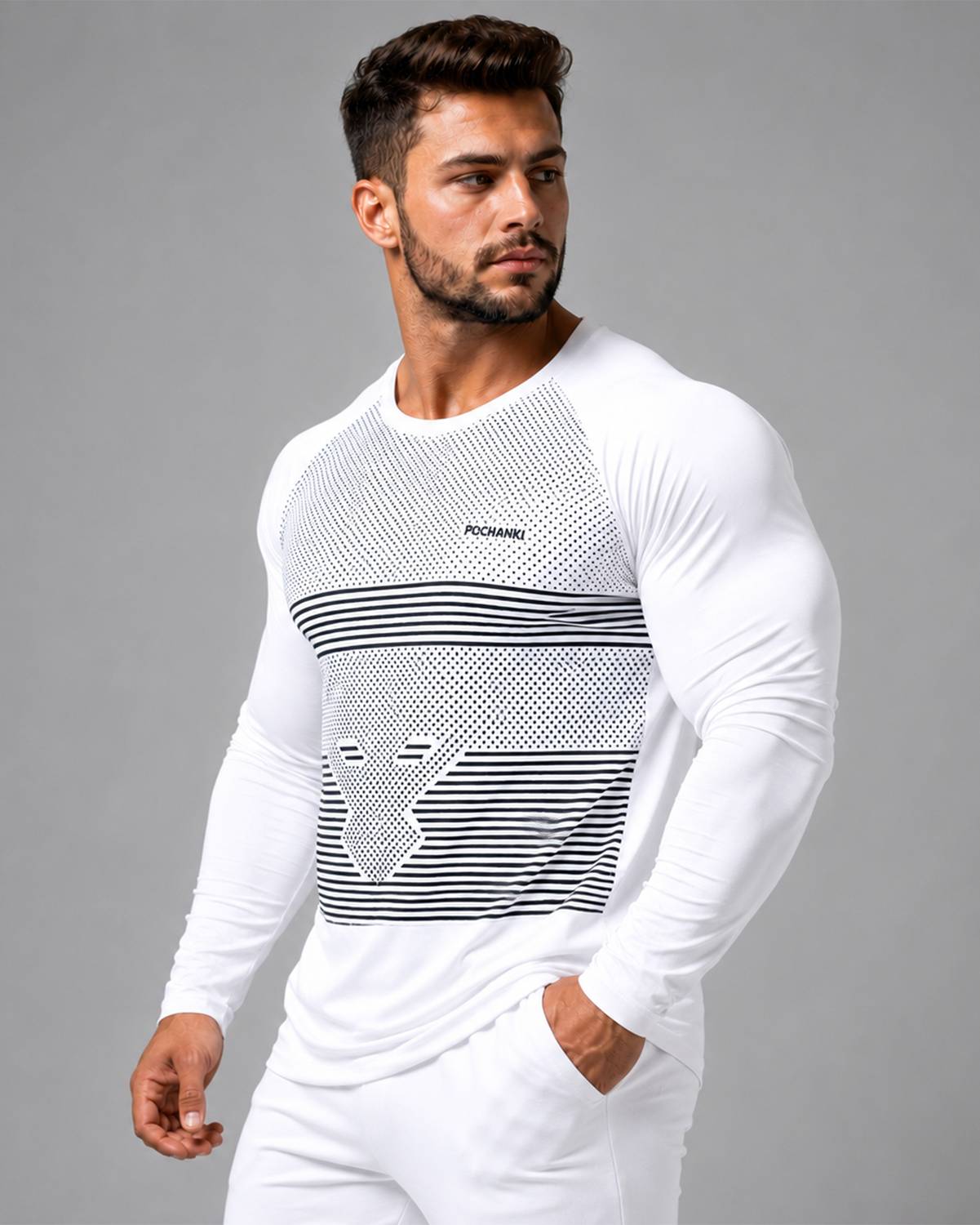Pochanki Striped Men Black T-Shirt - Image 4