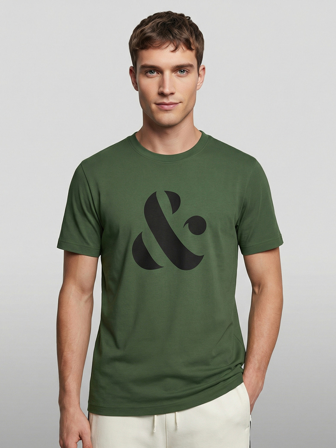 Image of NOBERO Printed Men Round Neck Multicolor T-Shirt