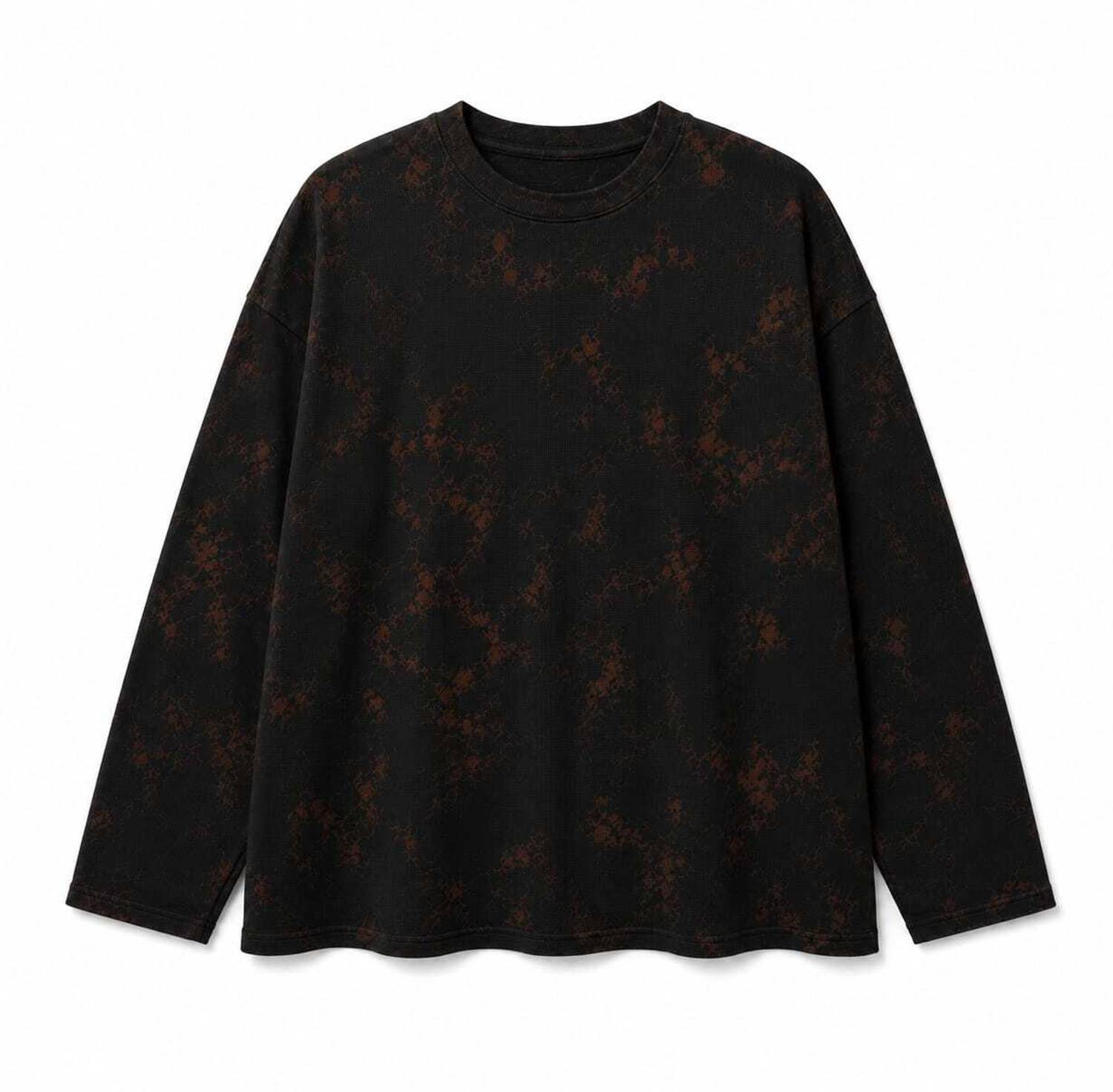 brochi Men Black, Brown Round Neck T-Shirt
