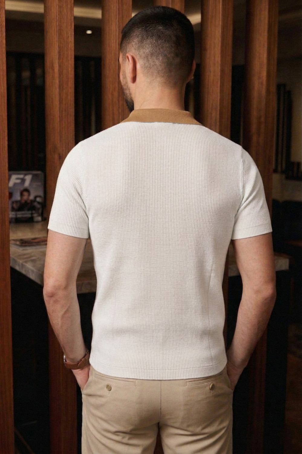 Image of Try This Typography Men Polo Neck Multicolor T-Shirt