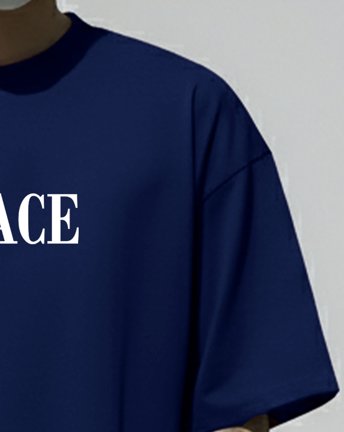 Image of AUSK Printed Men Round Neck Blue, White T-Shirt