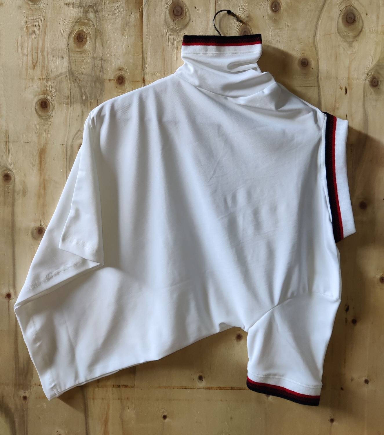 ABSTER Solid Men Polo Neck White T-Shirt - Image 2