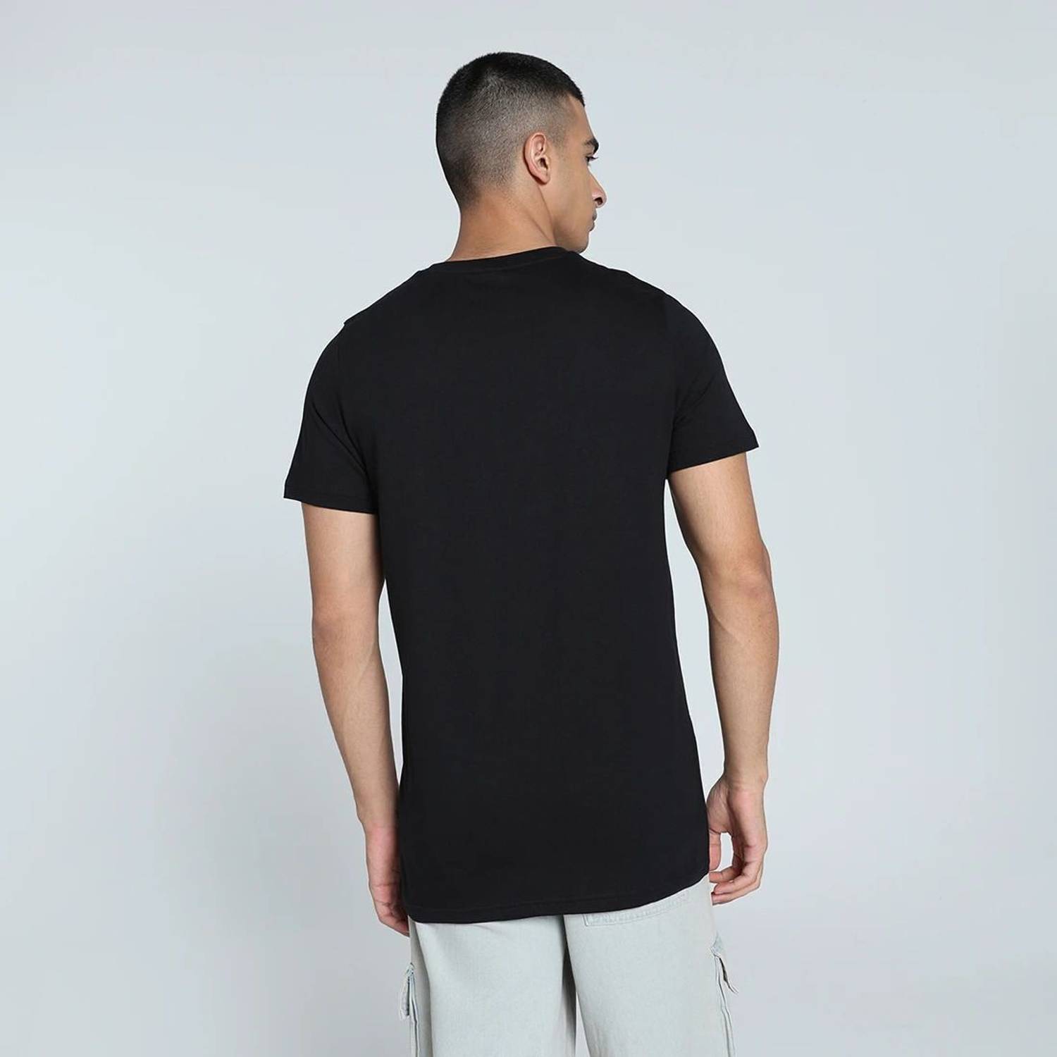PUMA Graphic Print Men Crew Neck Black T-Shirt - Image 4