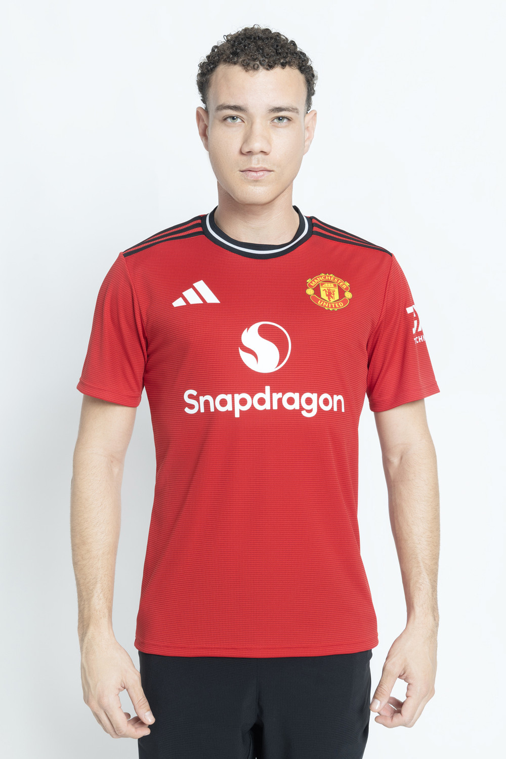 Image of ADIDAS Printed Men Round Neck Red T-Shirt