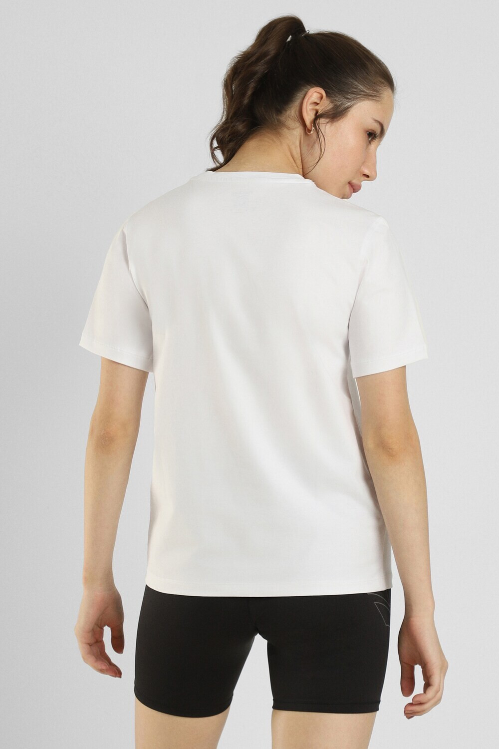 Image of REEBOK Printed Women Round Neck White T-Shirt