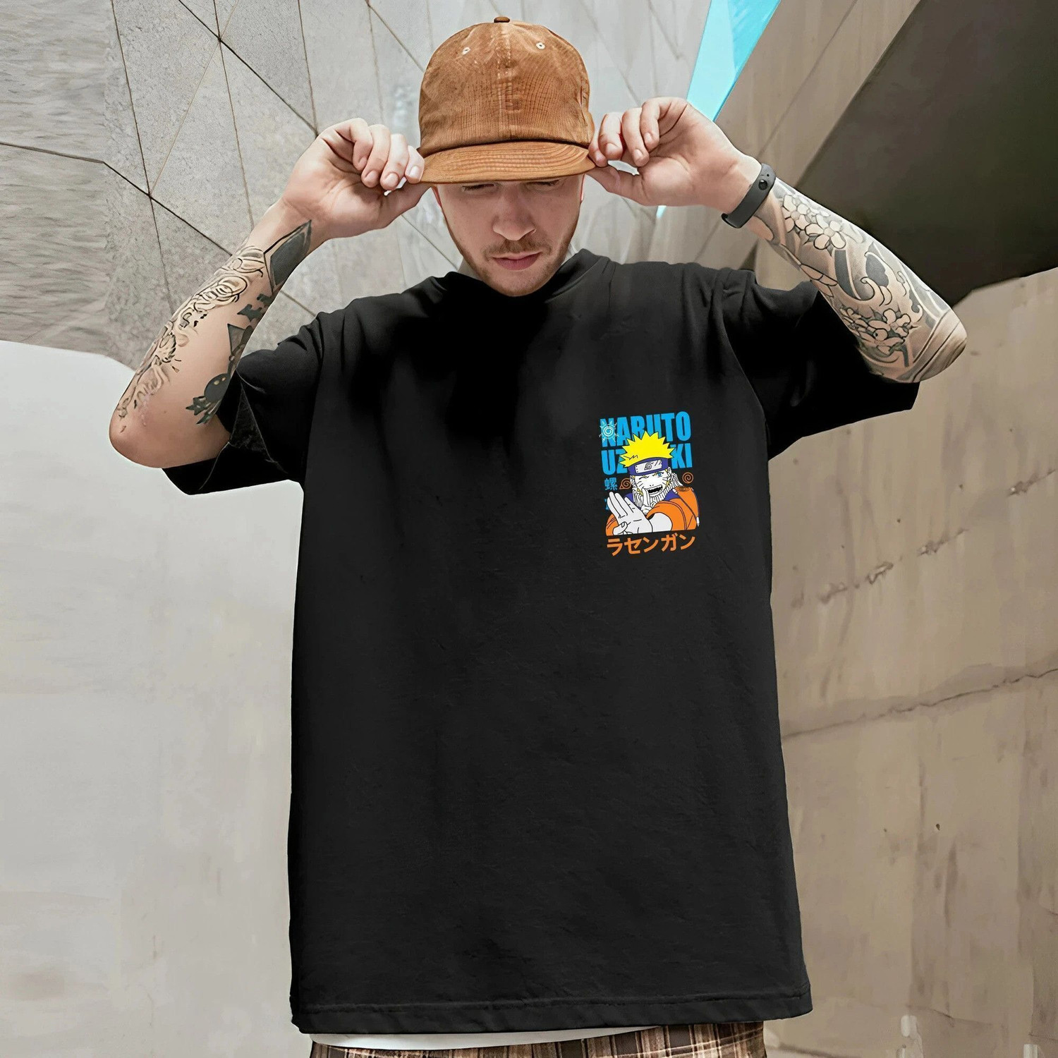 Image of Benny Brooks Printed Women Round Neck Black T-Shirt