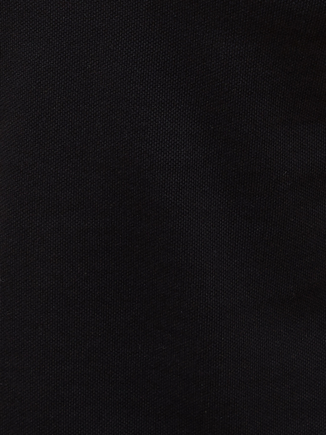 Image of Fame Forever by Lifestyle Solid Men Mandarin Collar Black T-Shirt