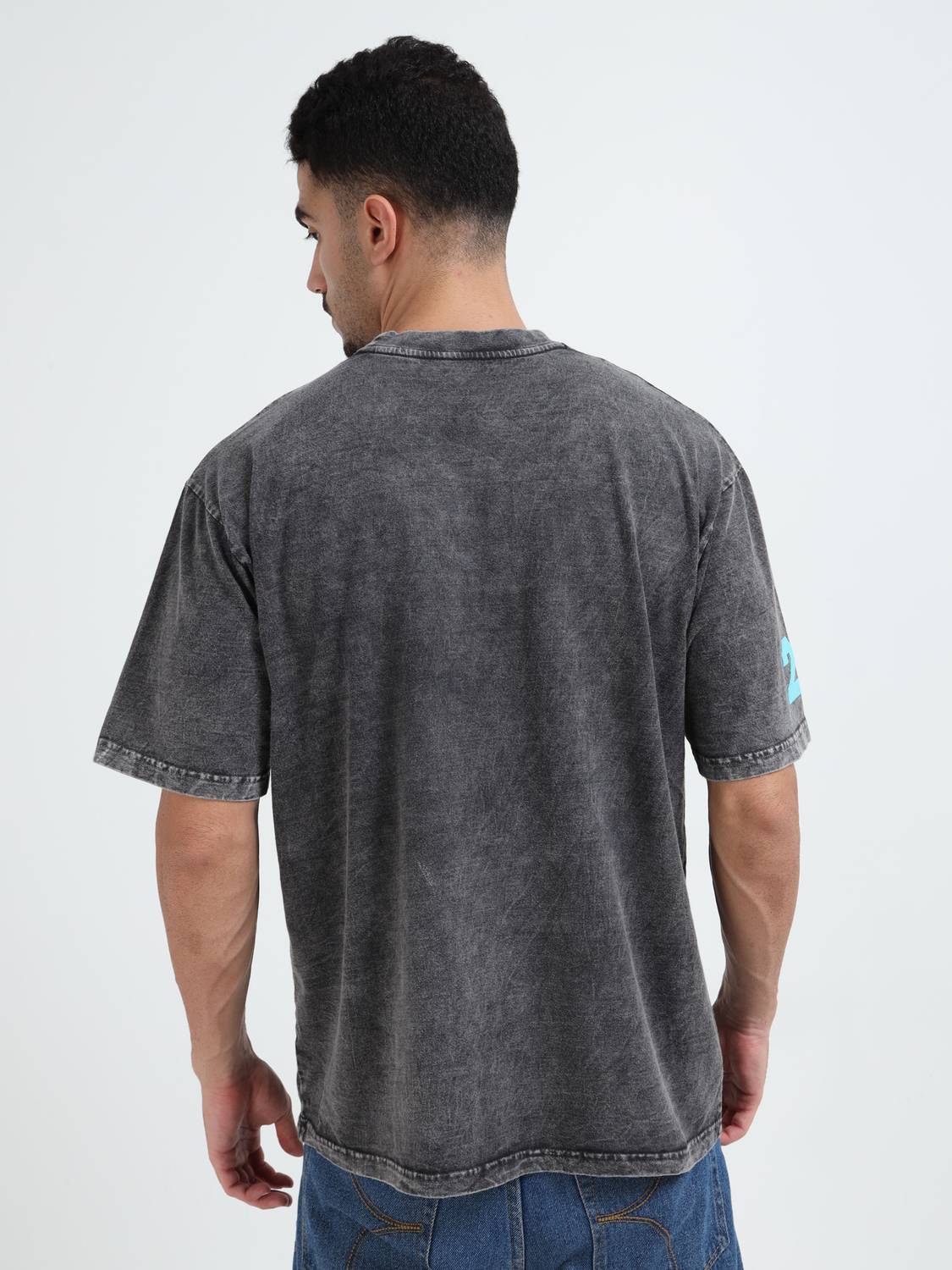 Rhinocult Men Grey Round Neck T-Shirt - Image 4