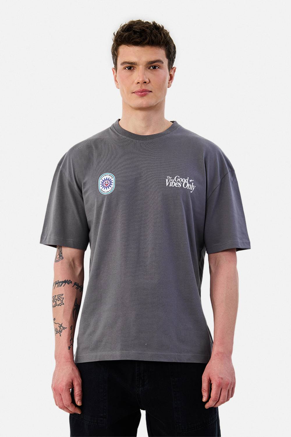 Snitch Men's Grey Crew Neck T-Shirt - Image 4