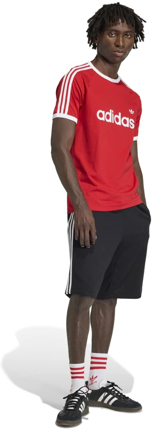 Image of ADIDAS ORIGINALS Printed Men Round Neck Red T-Shirt