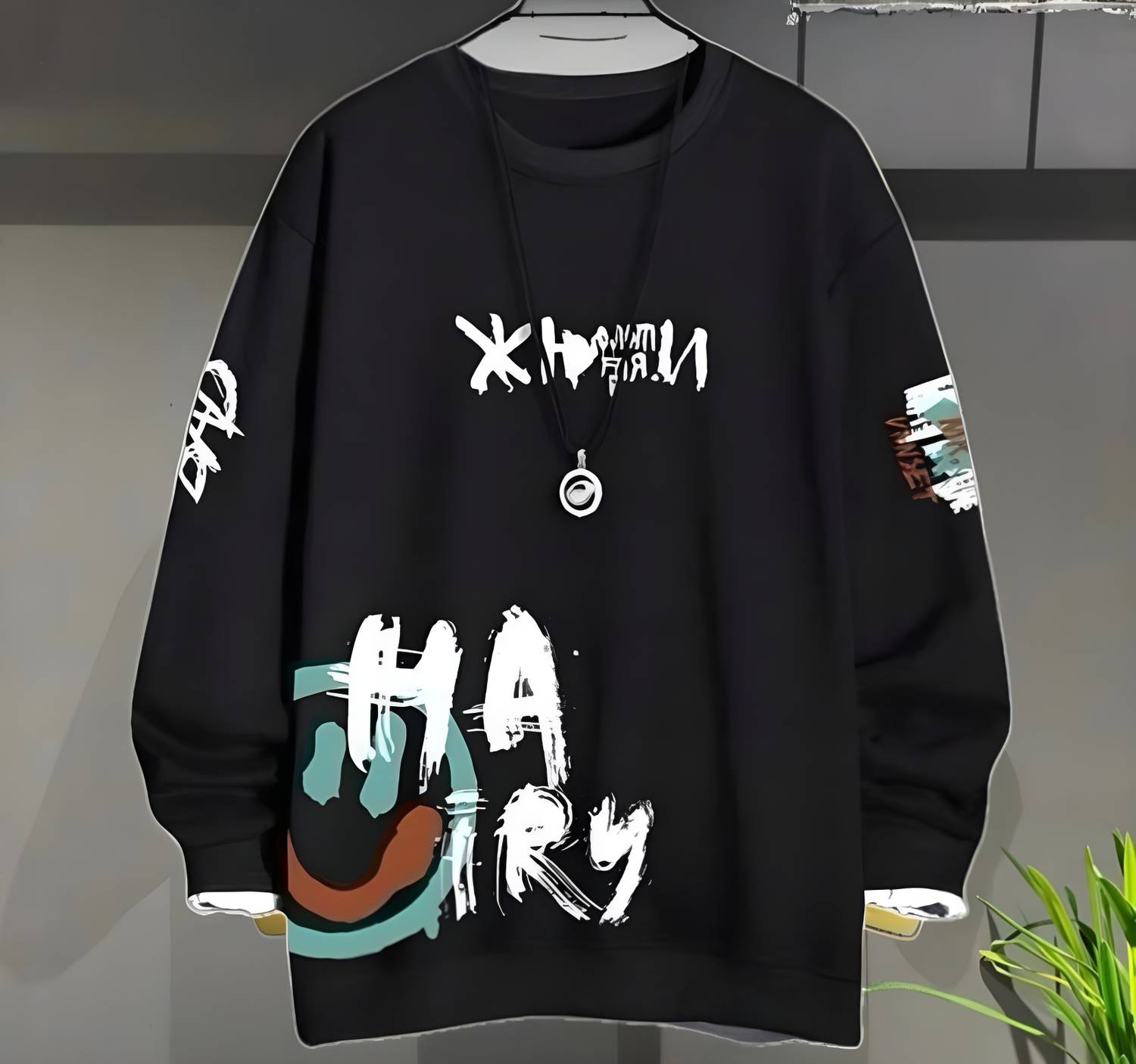 Abhishek Printed Men Round Neck Black T-Shirt