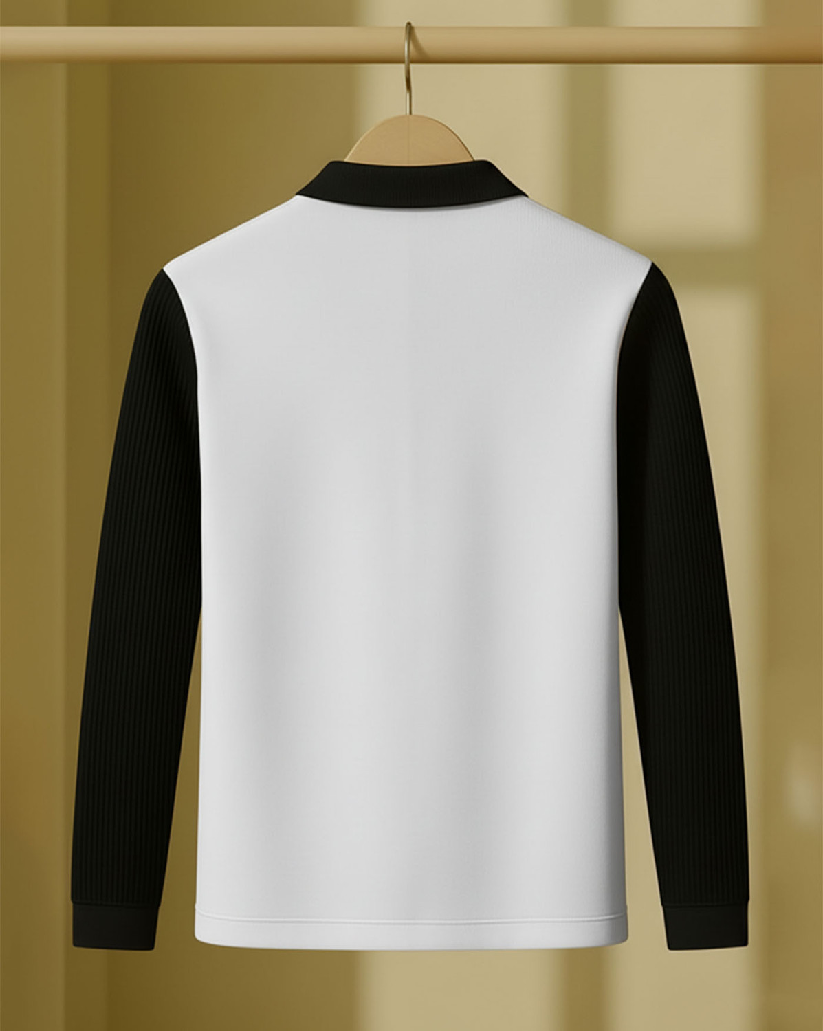 Image of AOOSH Full Sleeve Striped Men Sweatshirt