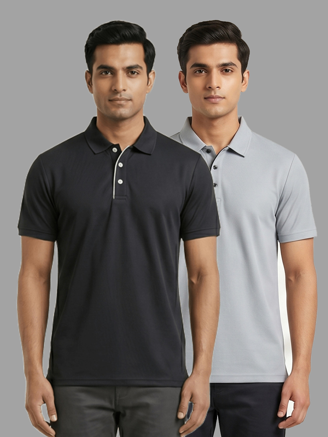 Image of Dollar Solid Men Polo Neck Multicolor T-Shirt