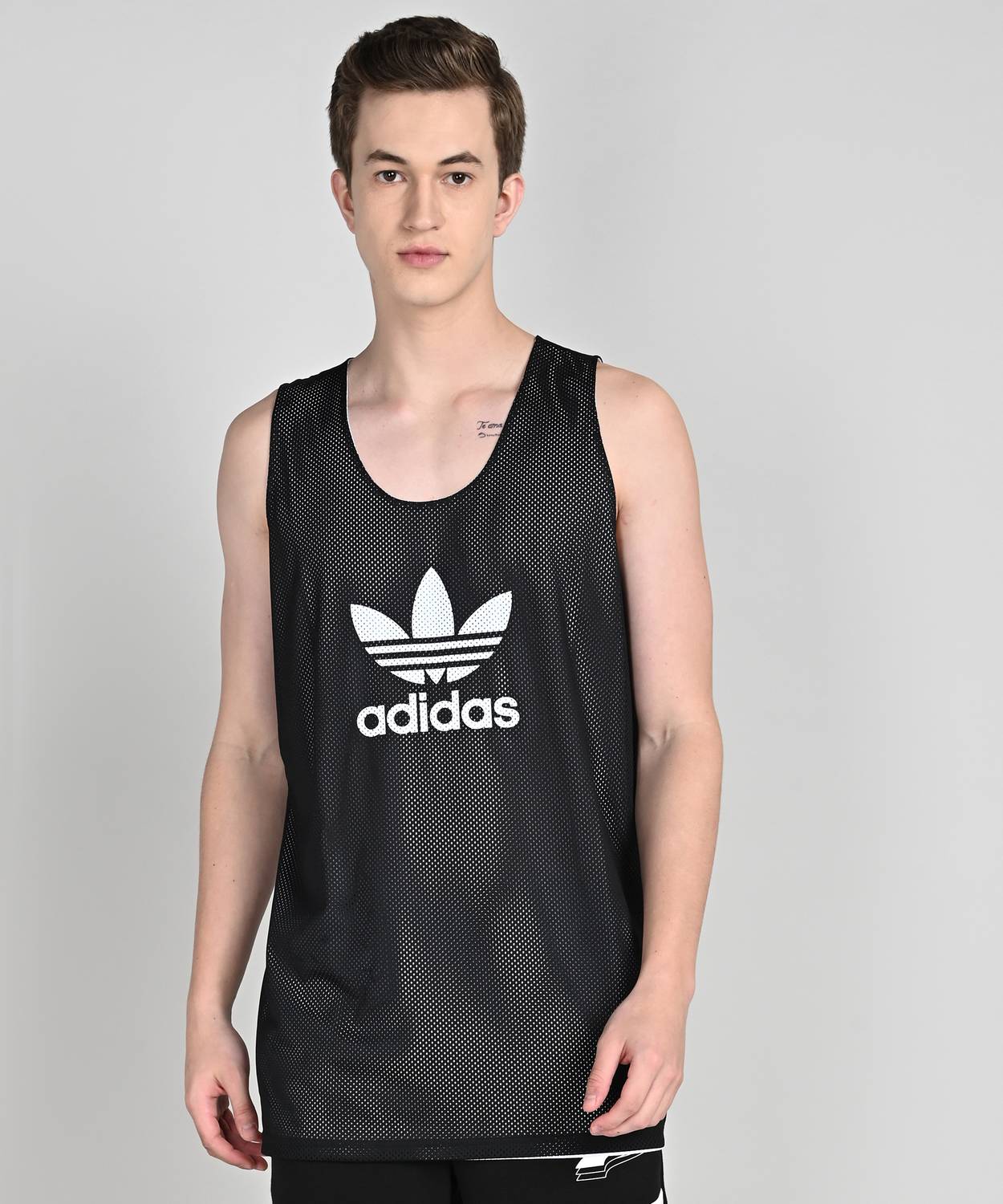 ADIDAS ORIGINALS Graphic Print Men Round Neck Black T-Shirt