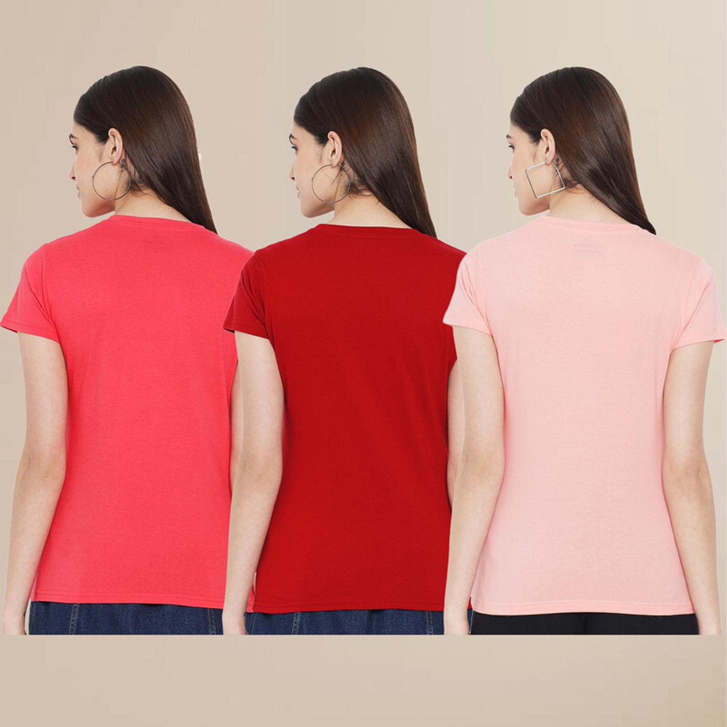 Image of METRONAUT Printed Women Round Neck Multicolor T-Shirt