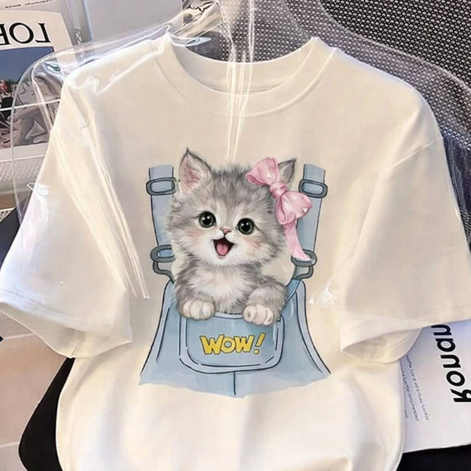BXF Graphic Print Women Round Neck White T-Shirt