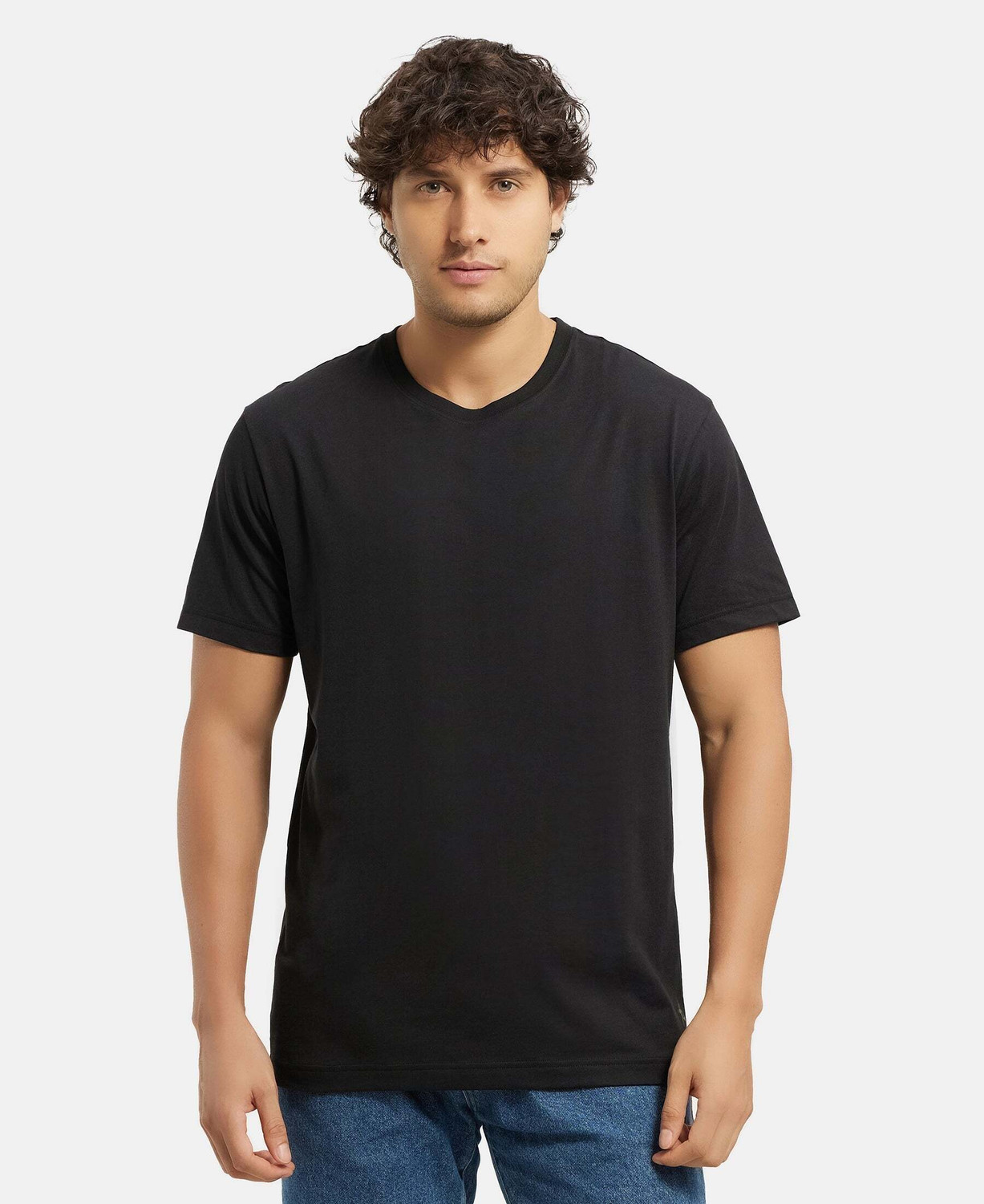 Image of JOCKEY Solid Men Round Neck Multicolor T-Shirt