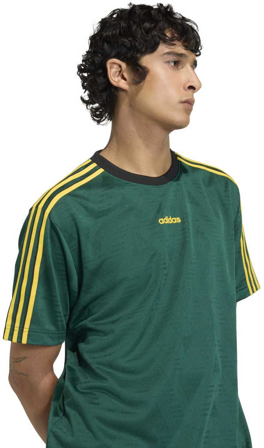 Image of ADIDAS ORIGINALS Printed Men Round Neck Green T-Shirt