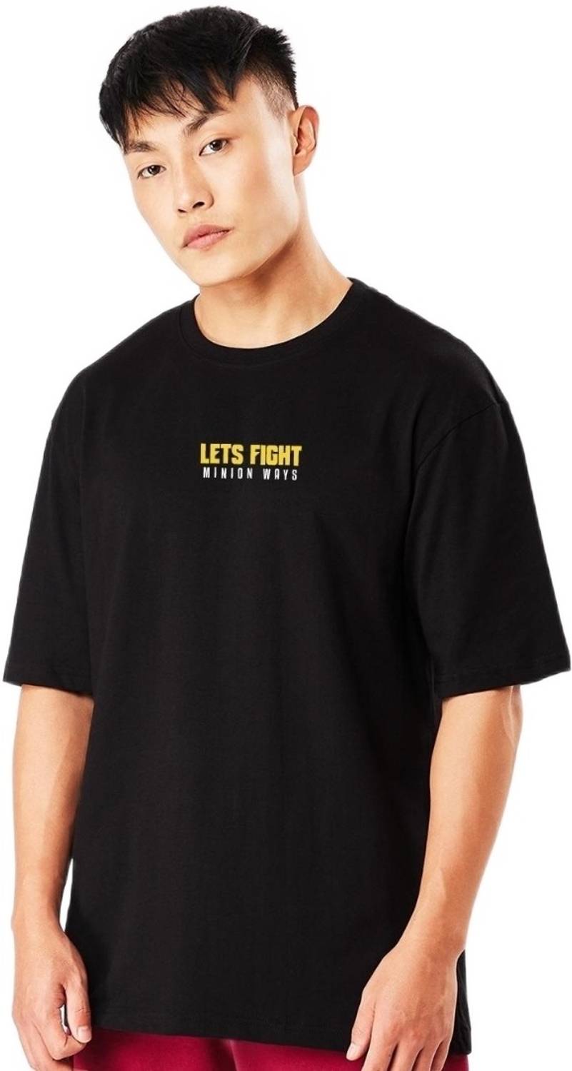 BEWAKOOF Graphic Print Men Round Neck Black T-Shirt