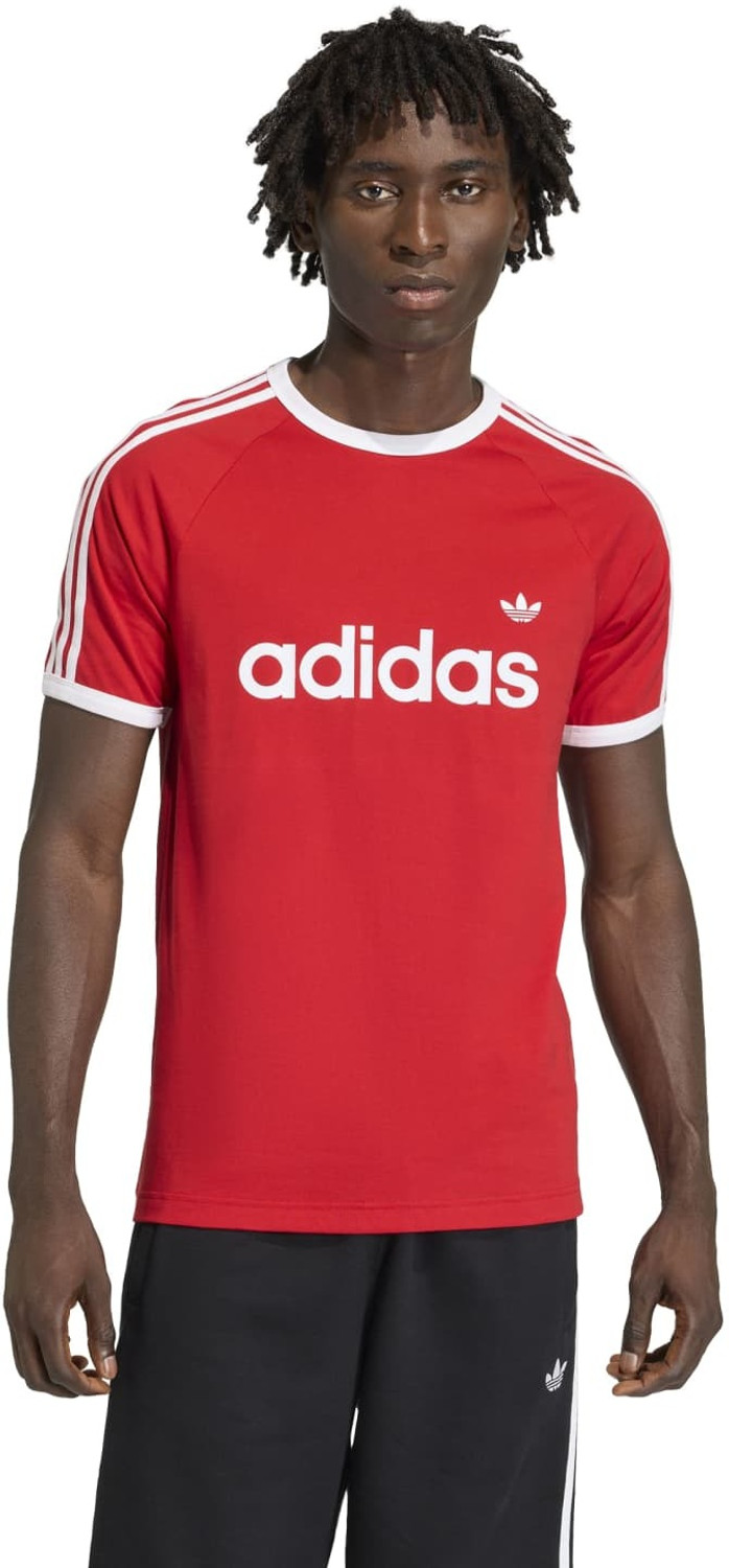 Image of ADIDAS ORIGINALS Printed Men Round Neck Red T-Shirt