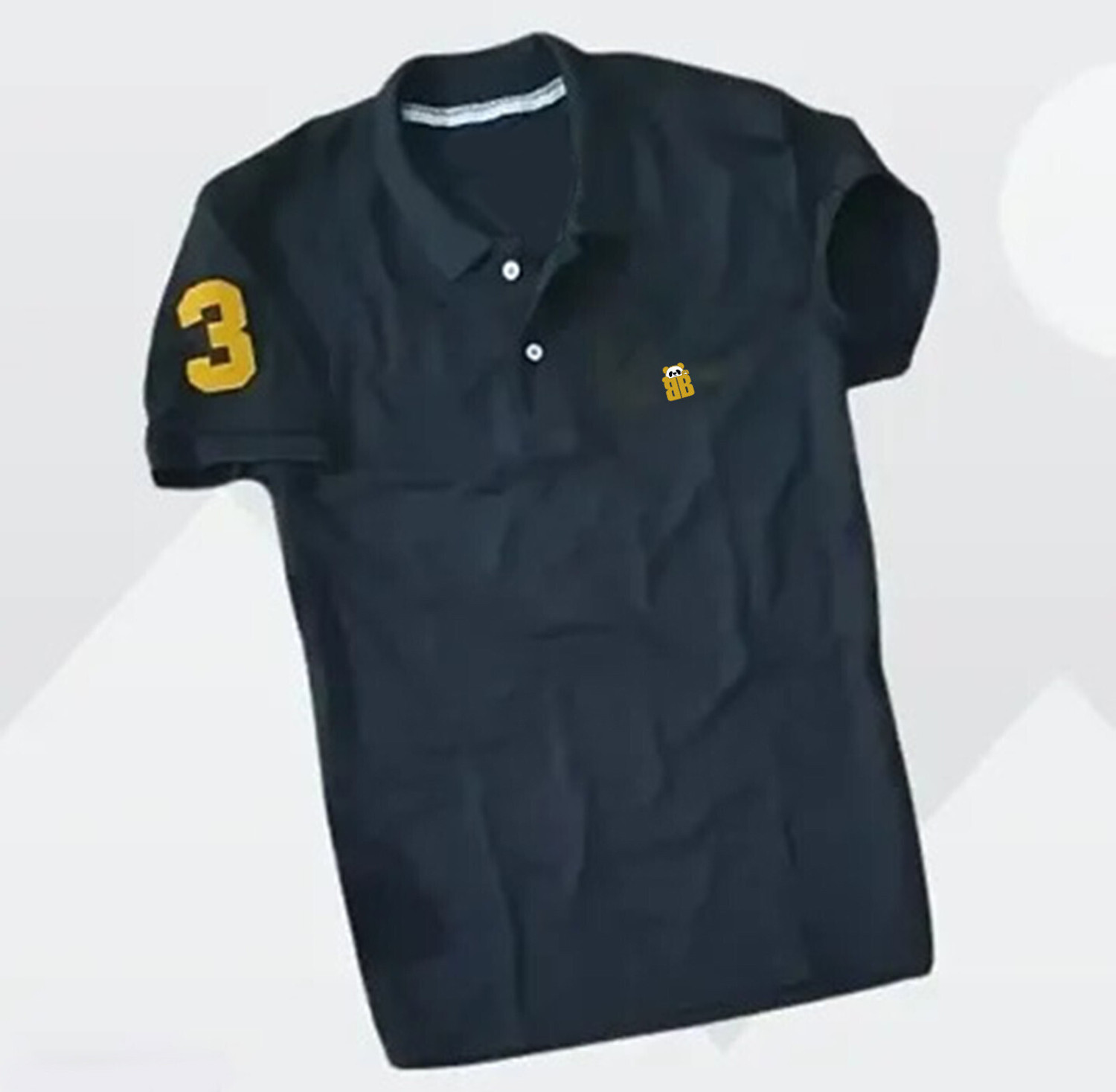 Image of Bliss Bell Solid Men Polo Neck Multicolor T-Shirt