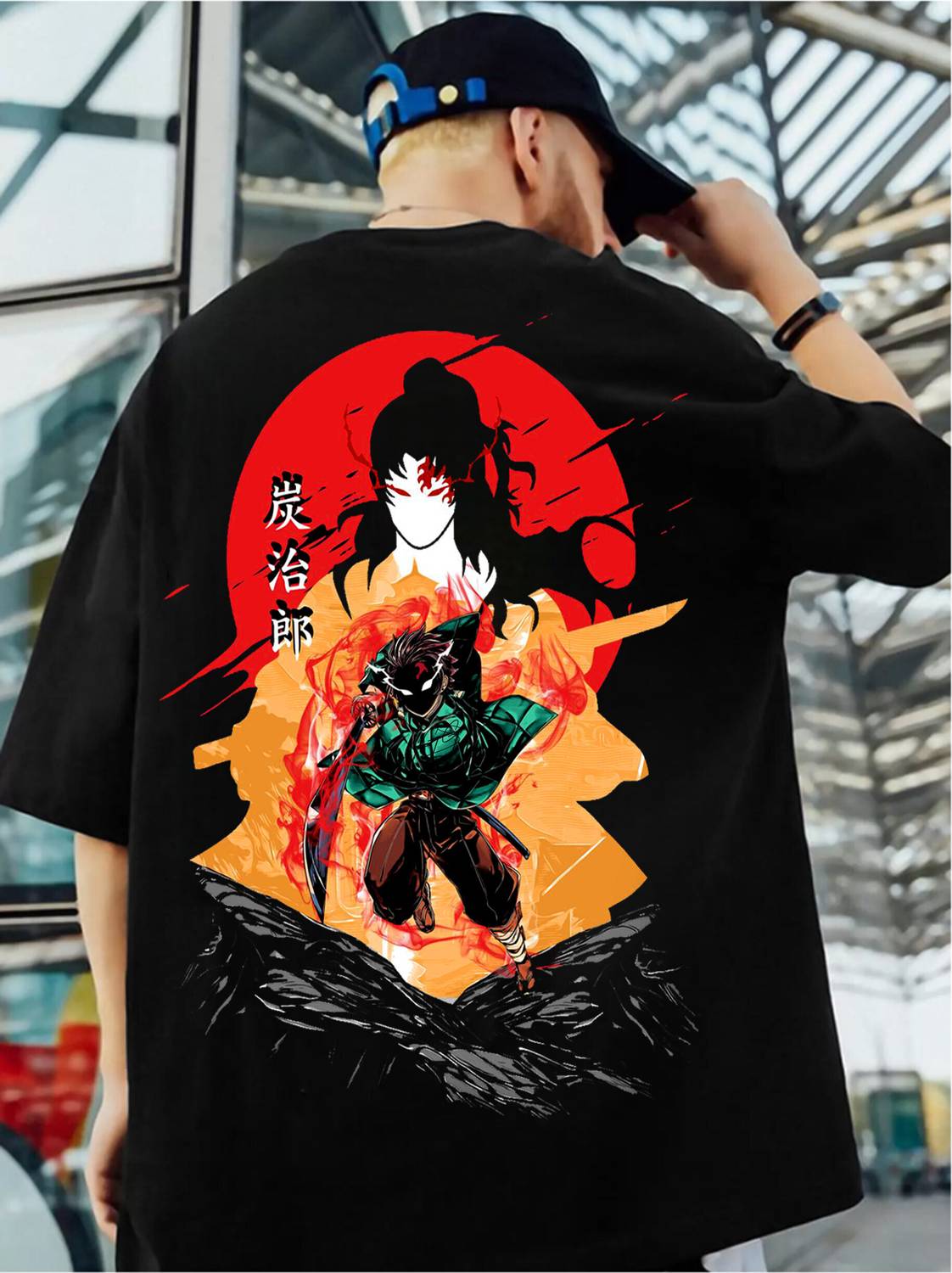 ZEN1FASHION Men Printed Round Neck Pure Cotton Black T-Shirt