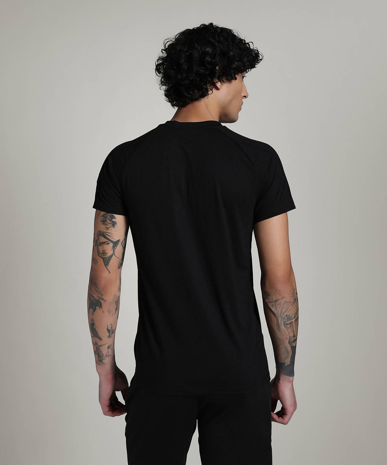 PUMA Printed Men Crew Neck Black T-Shirt - Buy PUMA Printed Men