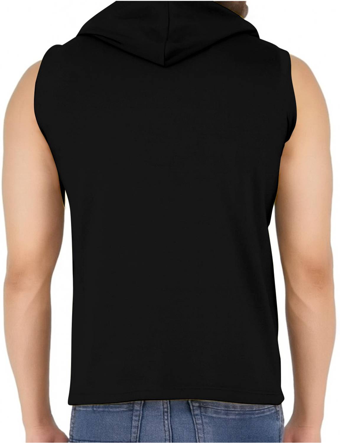 FTX Men Black Hooded Neck T-Shirt - Image 2