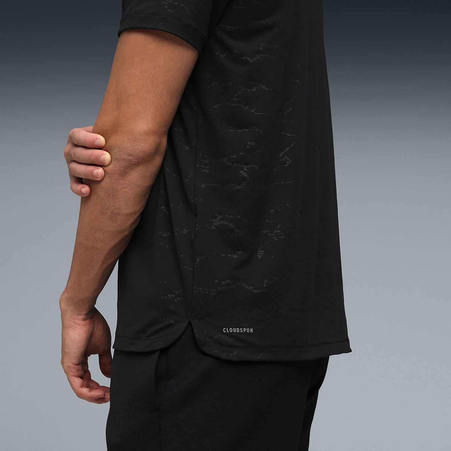 Image of PUMA Printed Men Round Neck Black T-Shirt