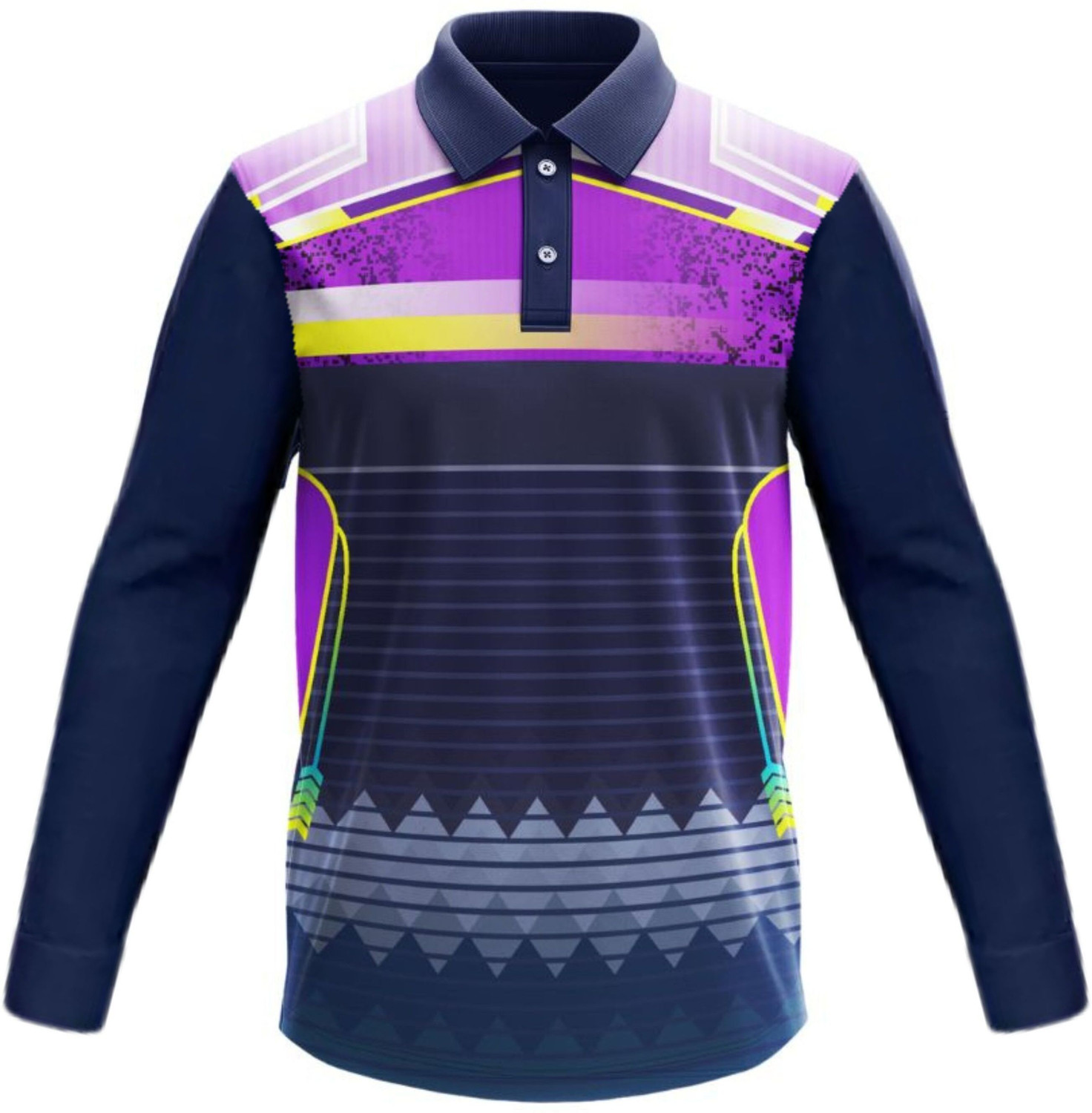 Image of lookswala Printed Men Polo Neck Multicolor T-Shirt