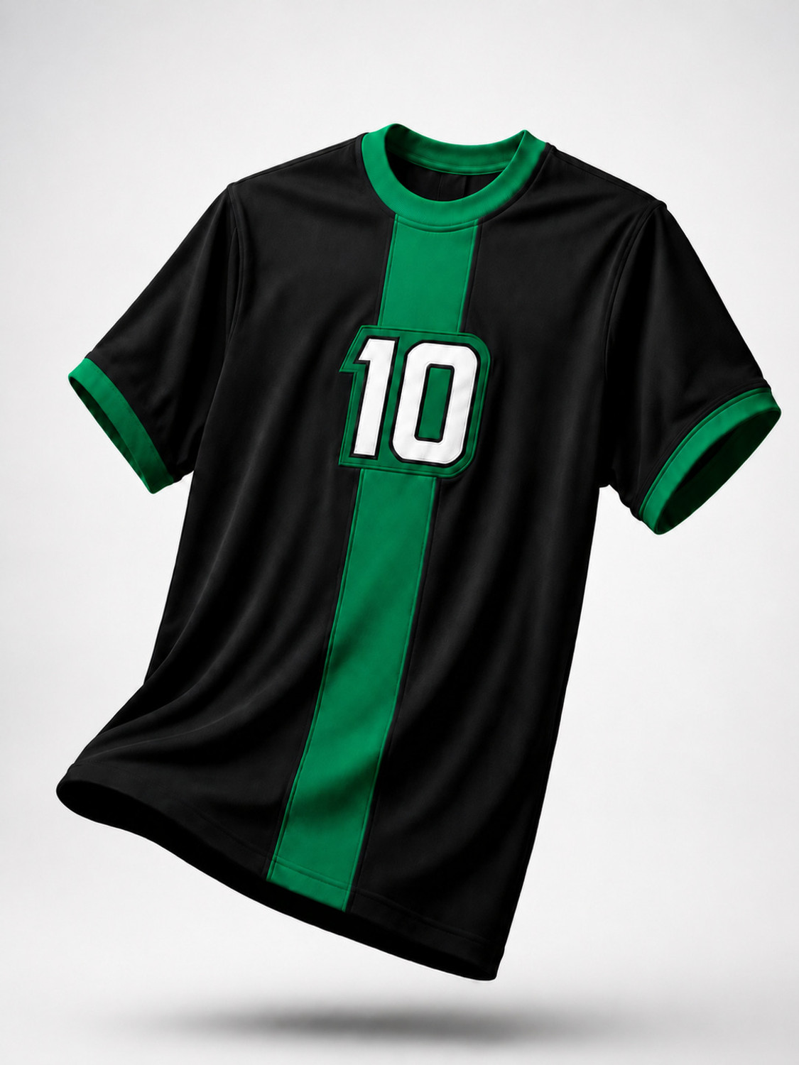 Image of Comic Times Colorblock Couple Round Neck Black, Green T-Shirt